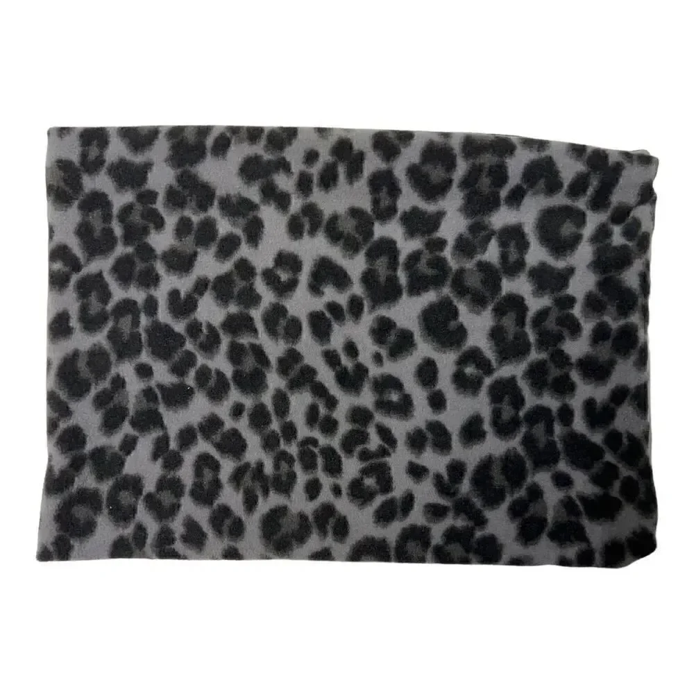 Old Navy Scarf Infinity Grey Black Leopard Print